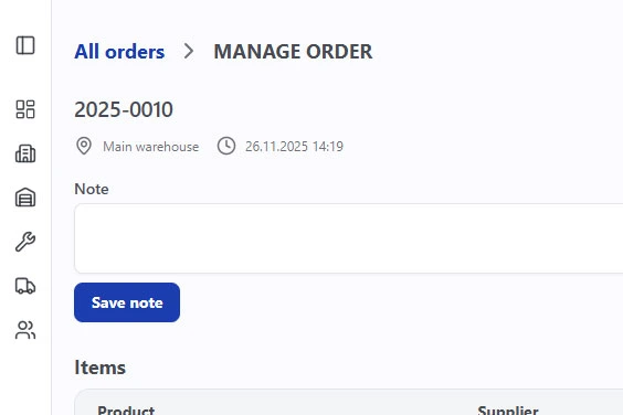 Orders module
