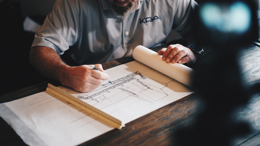 Engineer with tablet on site