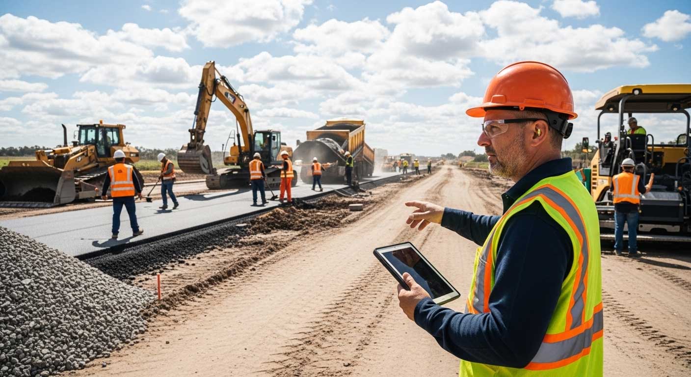 Projekt cestnih del, voden z RelayPlanom